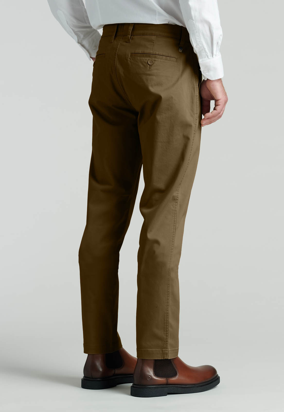 PANTALON TWILL SLIM /31 BUSINESS ALMOND - 4