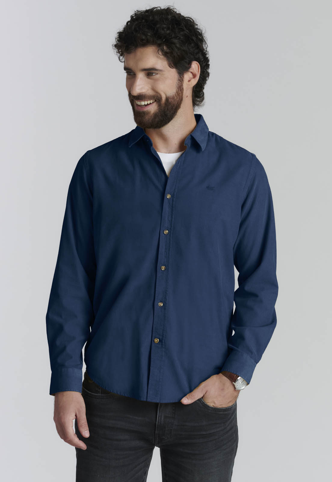 CAMISA HONOLULU FR NAVY - 2