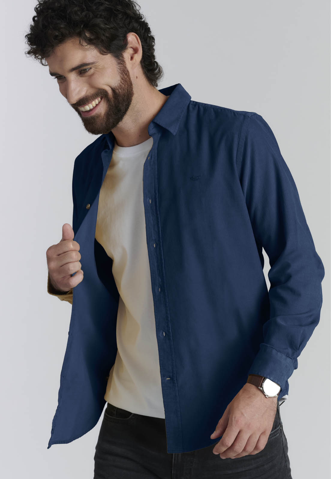 CAMISA HONOLULU FR NAVY - 5