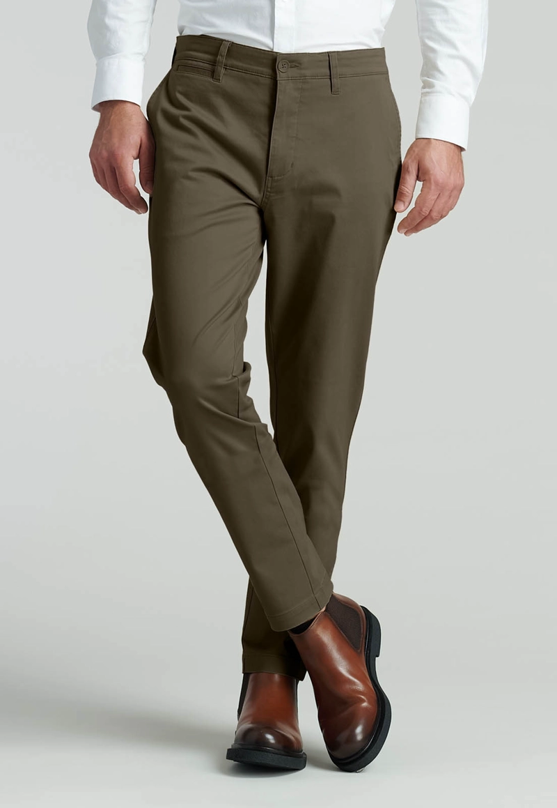 PANTALON TWILL SLIM /31 BUSINESS CAMEL - 1