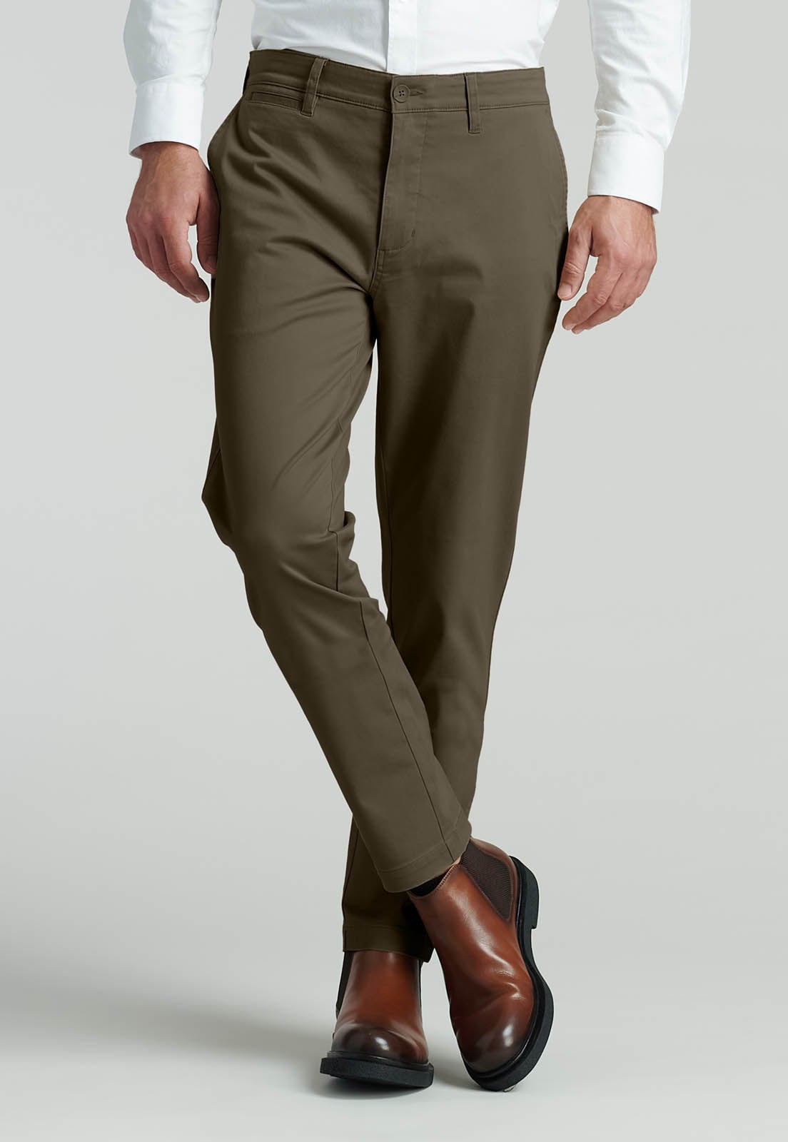 PANTALON TWILL SLIM /31 BUSINESS CAMEL - 1