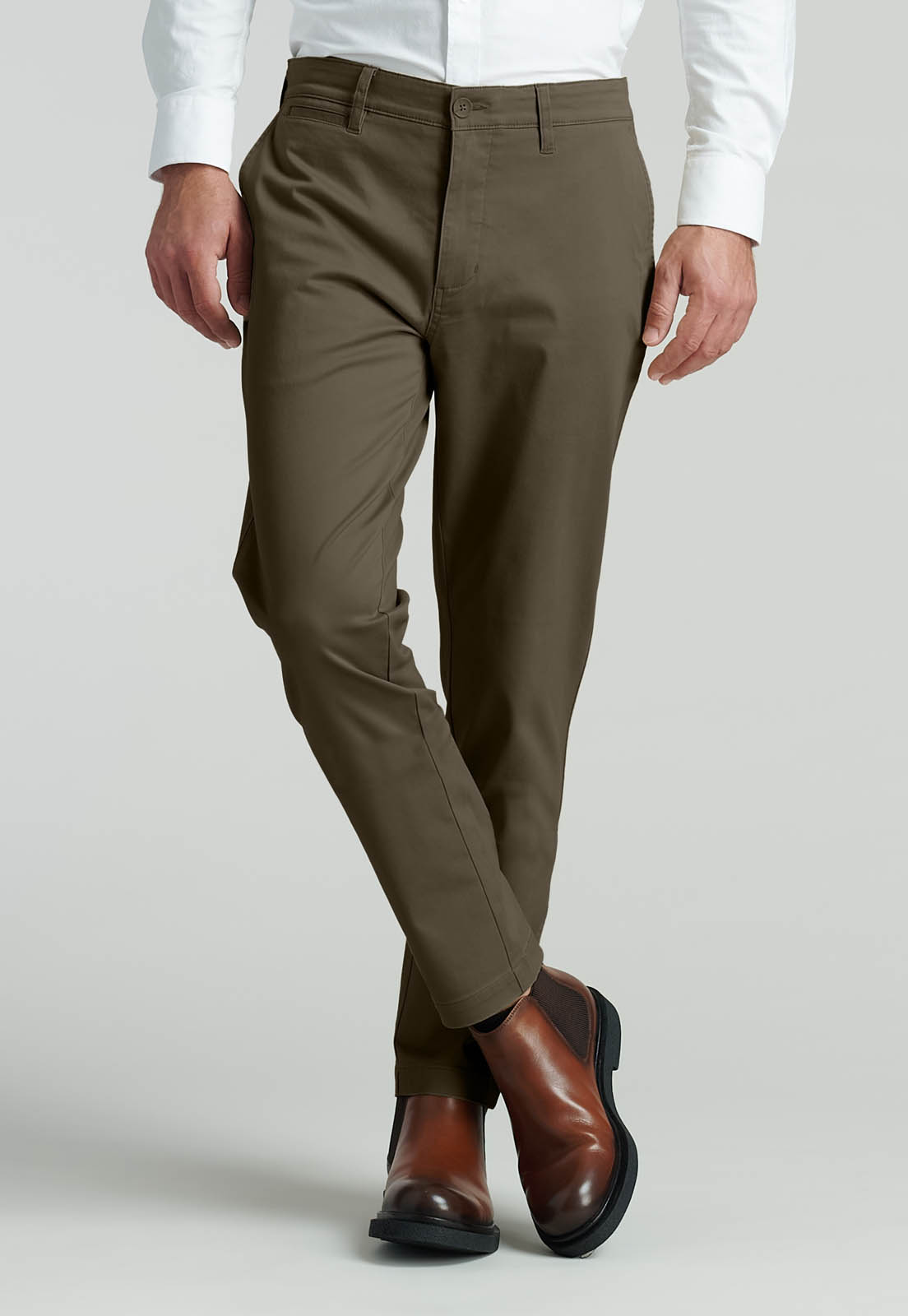 PANTALON TWILL SLIM /31 BUSINESS CAMEL - 1
