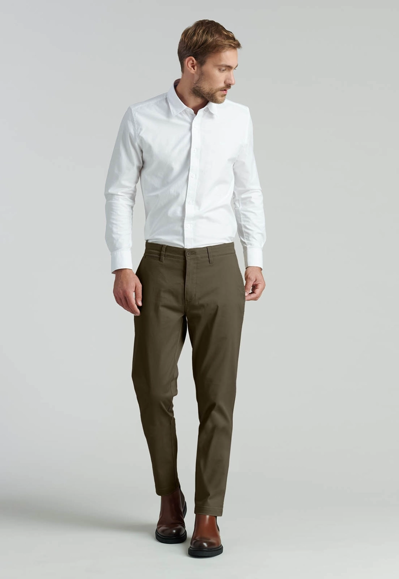 PANTALON TWILL SLIM /31 BUSINESS CAMEL - 2