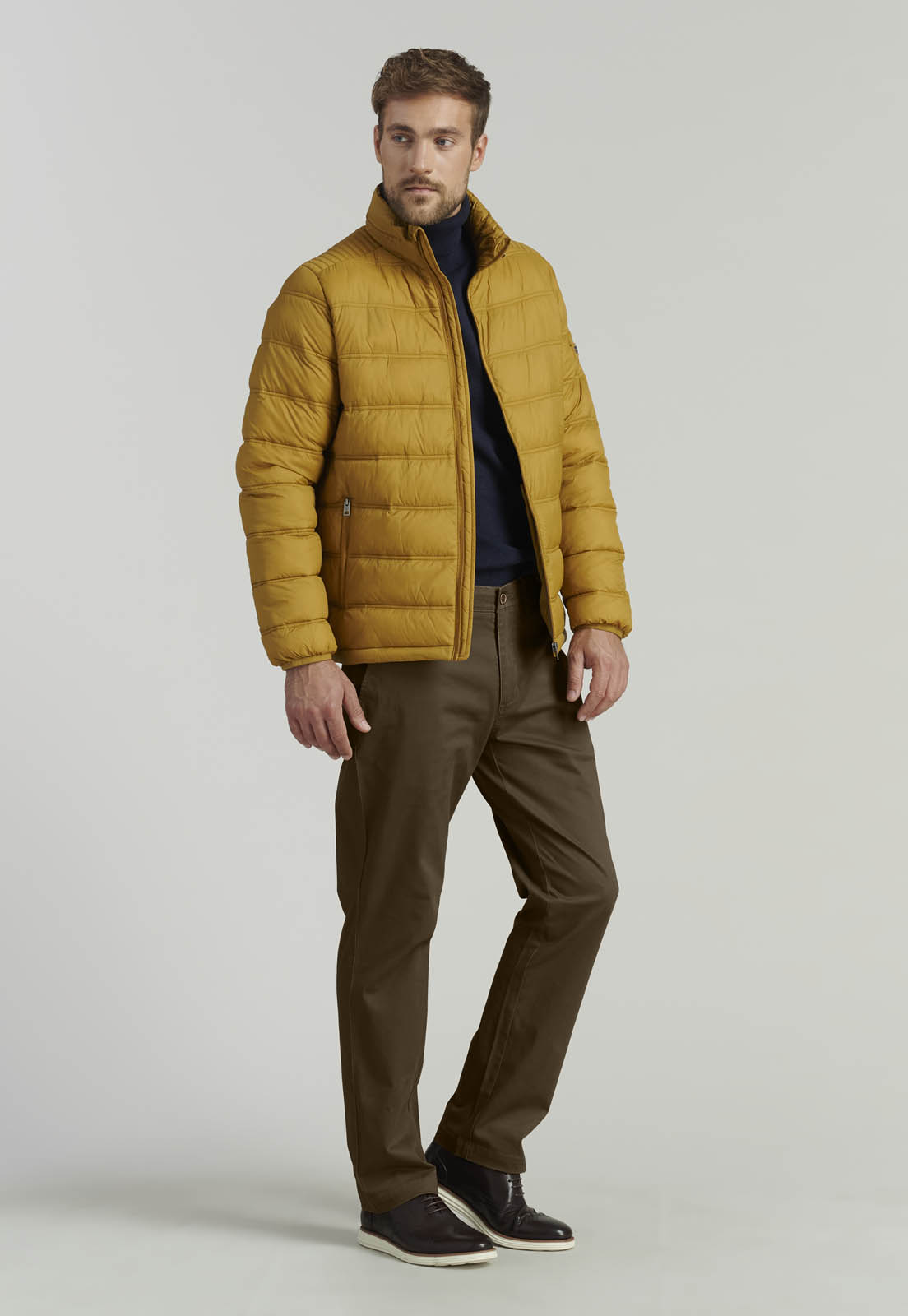 PANTALON TWILL WITHOUT PLEATS L/31 BUSINESS BROWN - 5