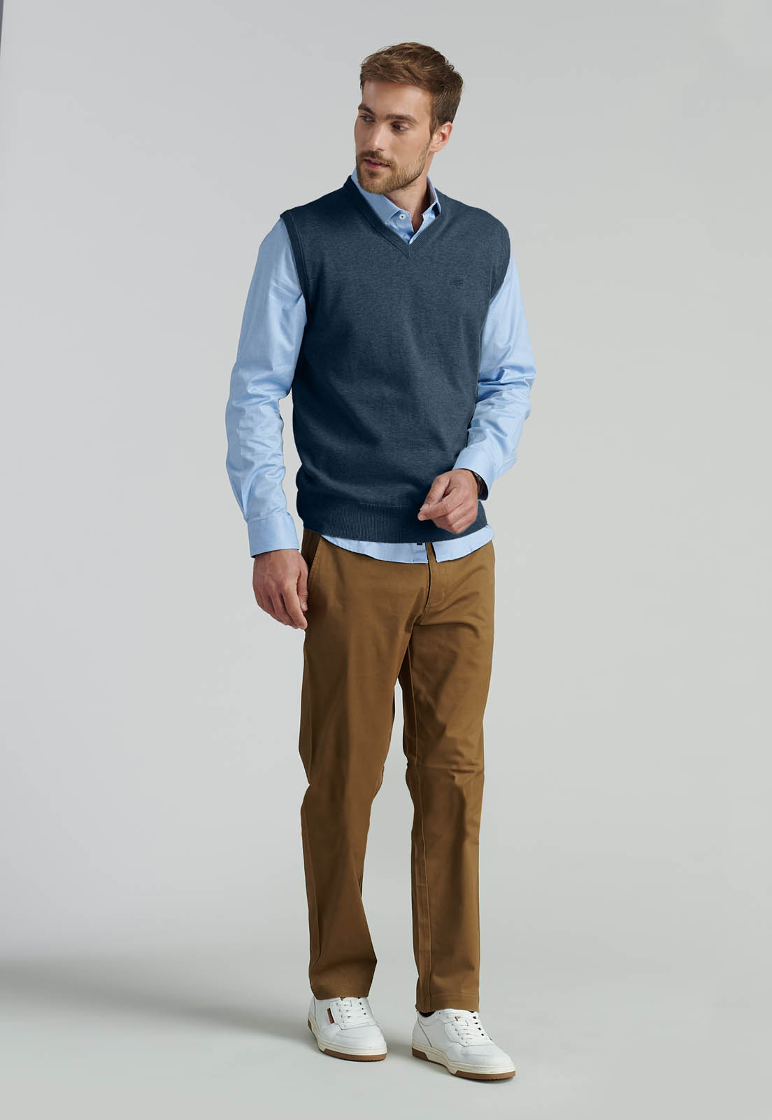 SWEATER SMART CASUAL SLEEVE BUSINESS NAVY - 2