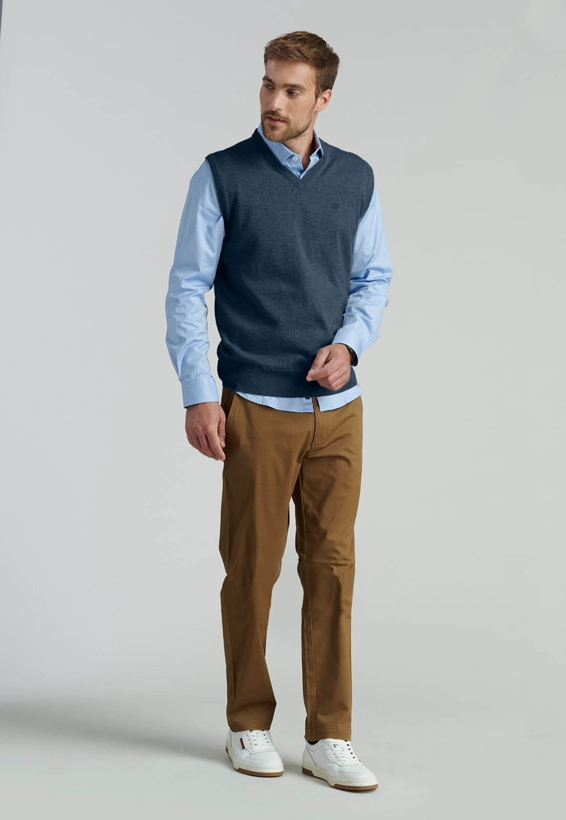 SWEATER SMART CASUAL SLEEVE BUSINESS NAVY - 2