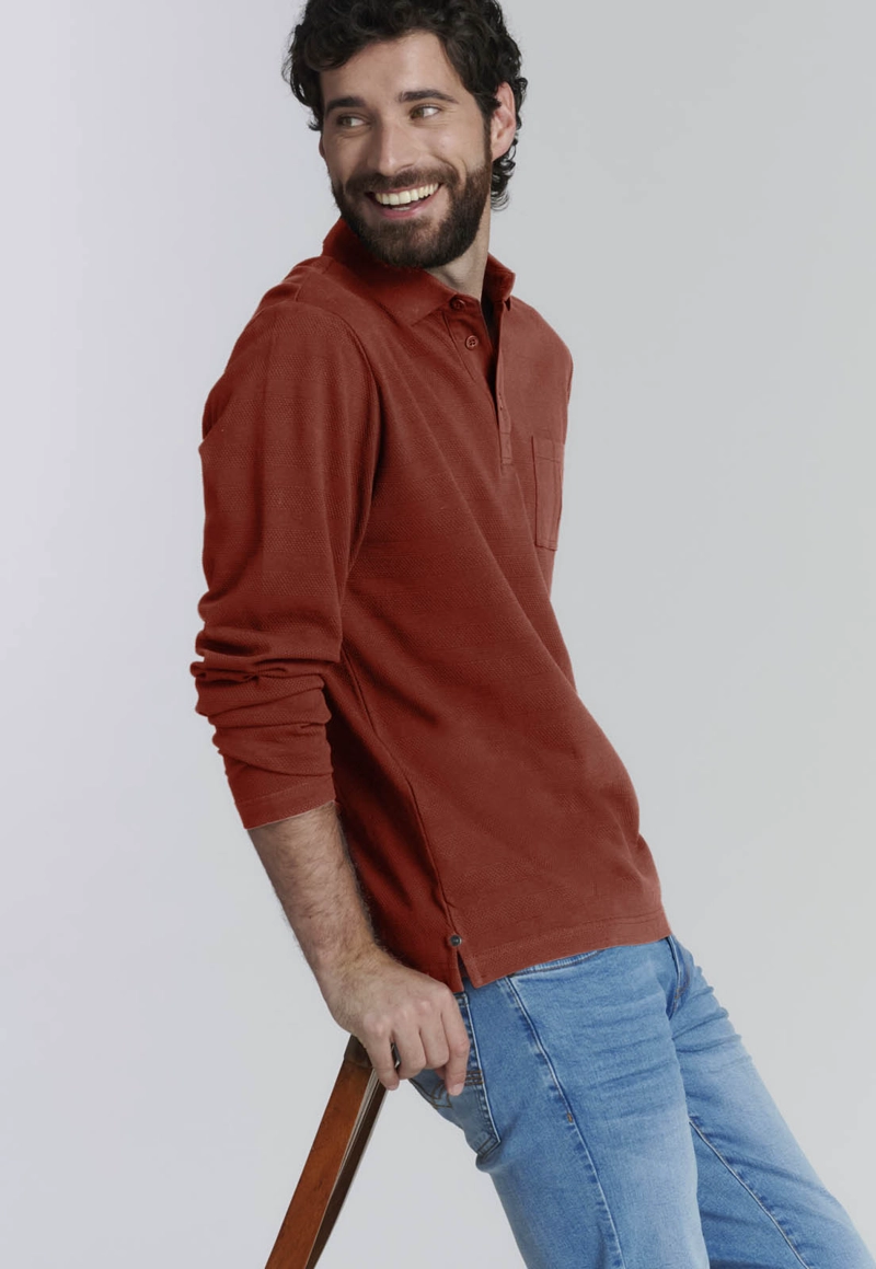 POLERA DELAWARE FJS BRICK - 5