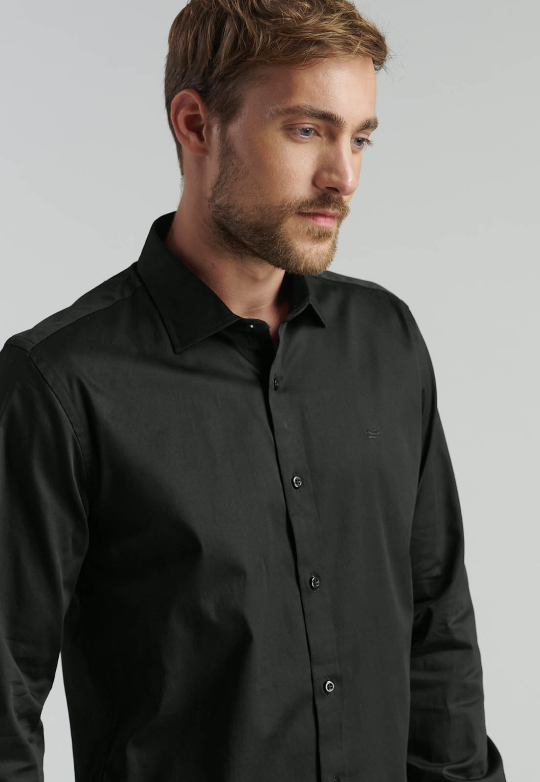 CAMISA DUBLIN SMART CASUAL BLACK - 3