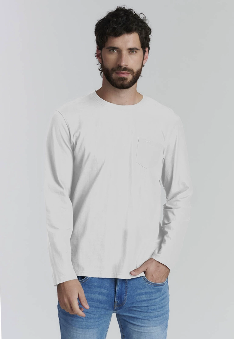 POLERA BASICA OREGON FR WHITE - 1