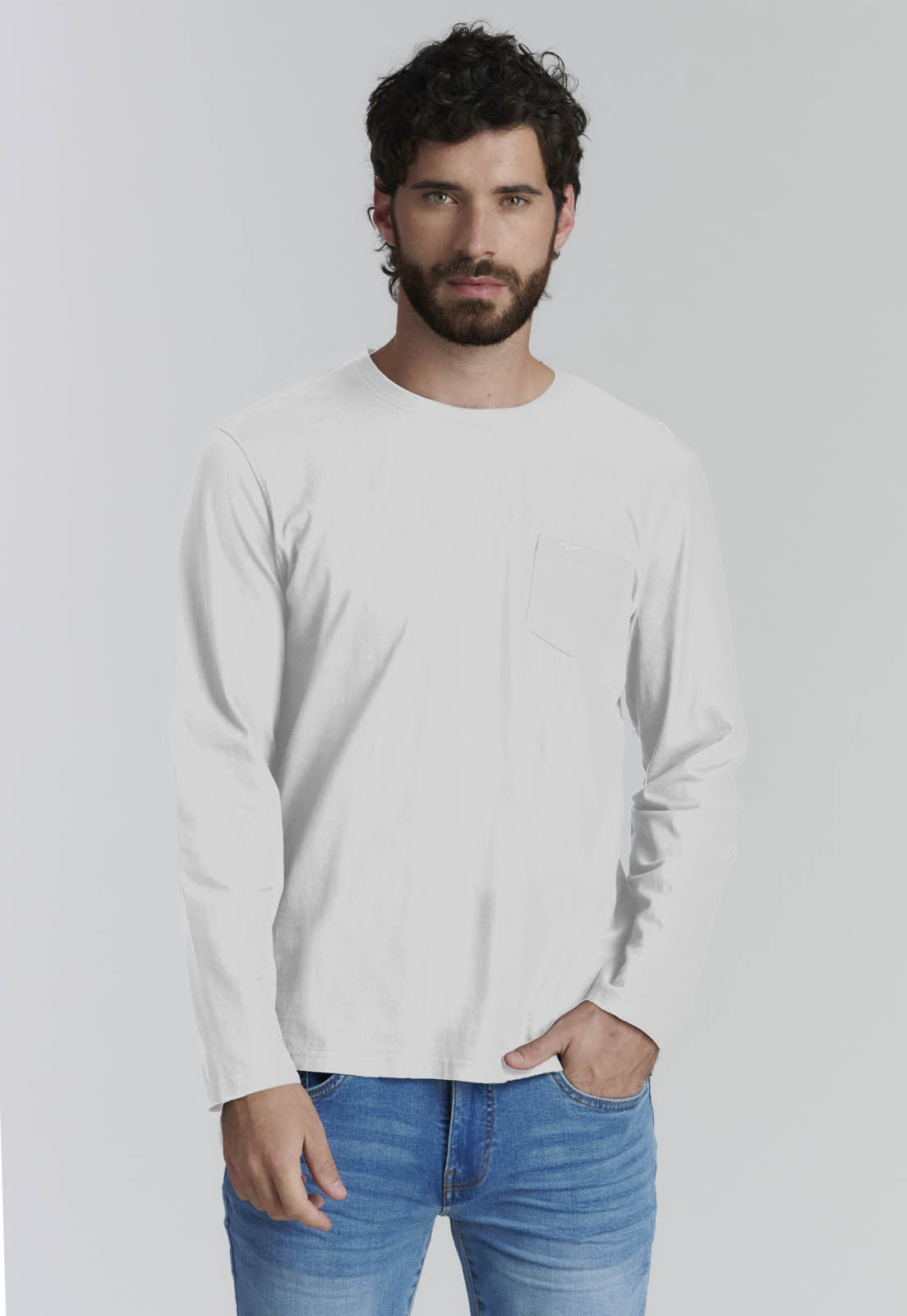 POLERA BASICA OREGON FR WHITE - 1