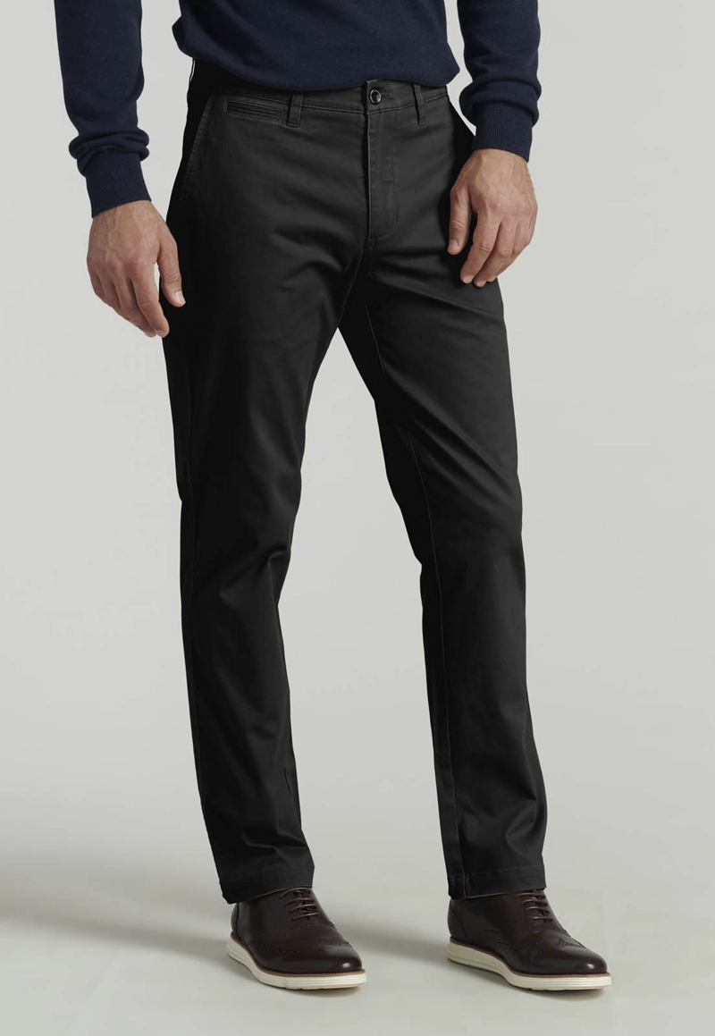 PANTALON TWILL WITHOUT PLEATS L/31 BUSINESS BLACK - 1