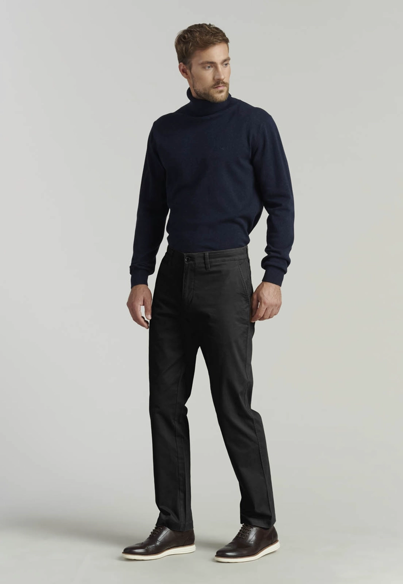 PANTALON TWILL WITHOUT PLEATS L/31 BUSINESS BLACK - 2