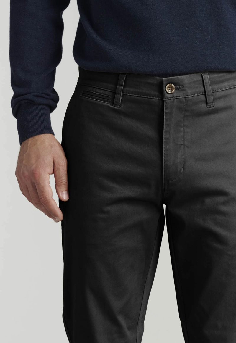 PANTALON TWILL WITHOUT PLEATS L/31 BUSINESS BLACK - 3