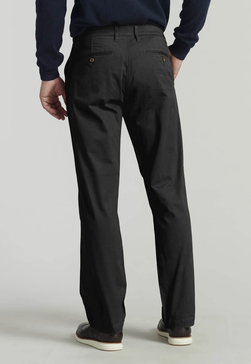 PANTALON TWILL WITHOUT PLEATS L/31 BUSINESS BLACK - 4