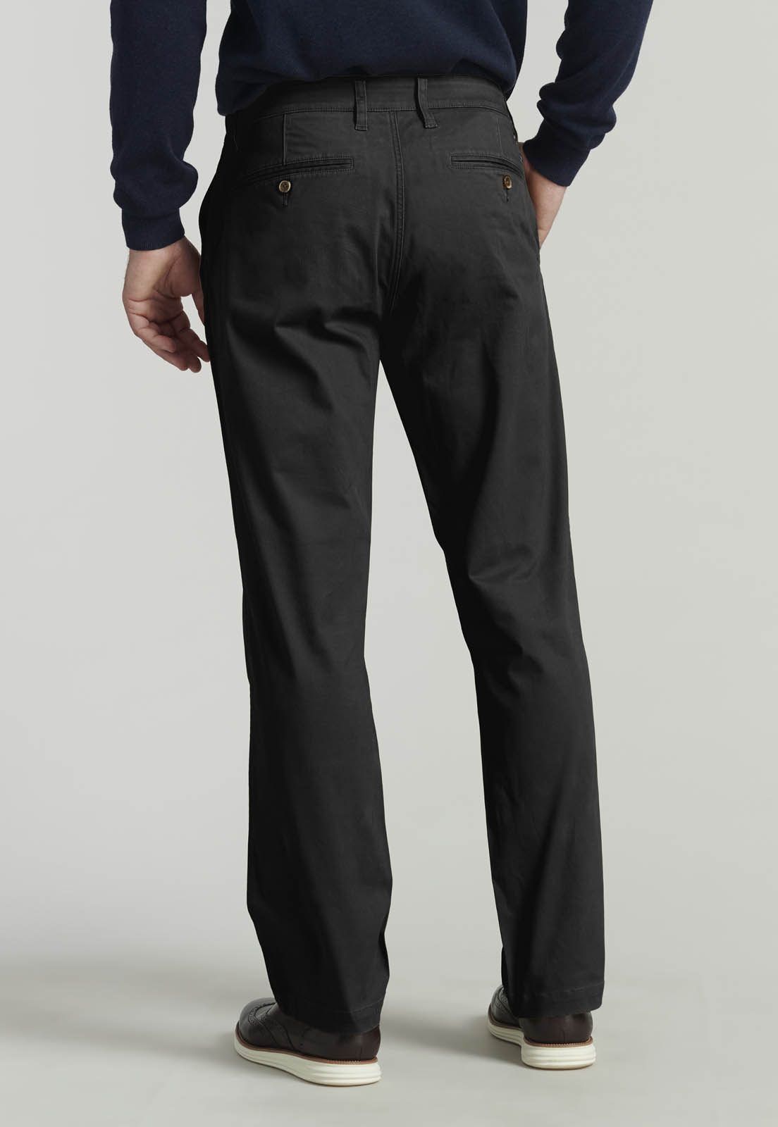 PANTALON TWILL WITHOUT PLEATS L/31 BUSINESS BLACK - 4