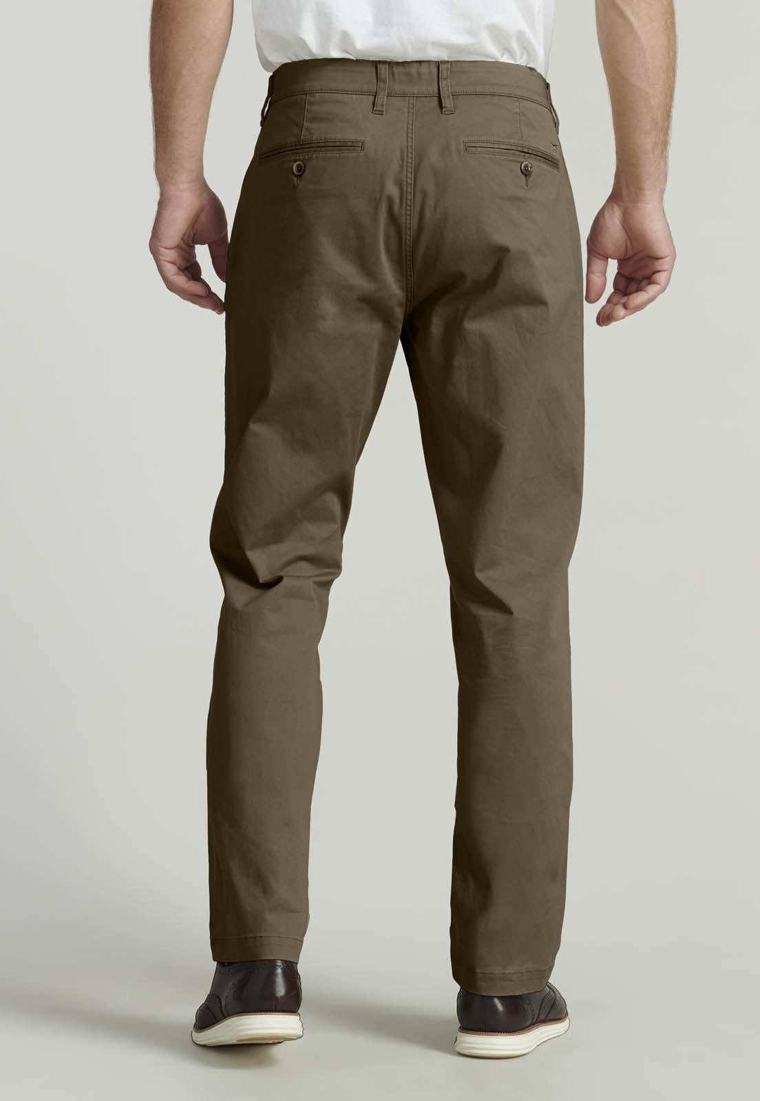 PANTALON TWILL WITHOUT PLEATS L/33 BUSINESS BROWN - 4