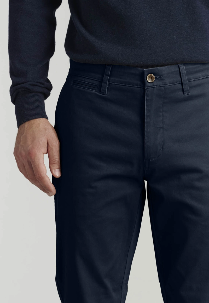 PANTALON TWILL WITHOUT PLEATS L/31 BUSINESS DK.BLUE - 3