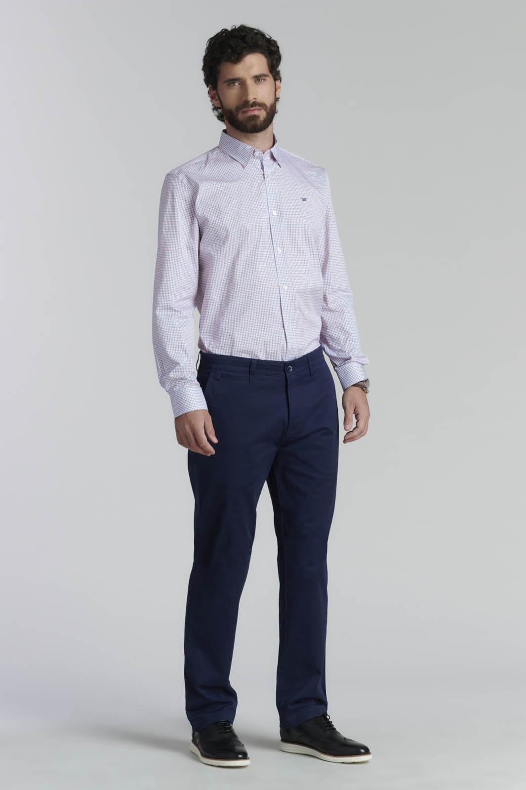 CAMISA BOSTON SMART CASUAL CAMEL - 1