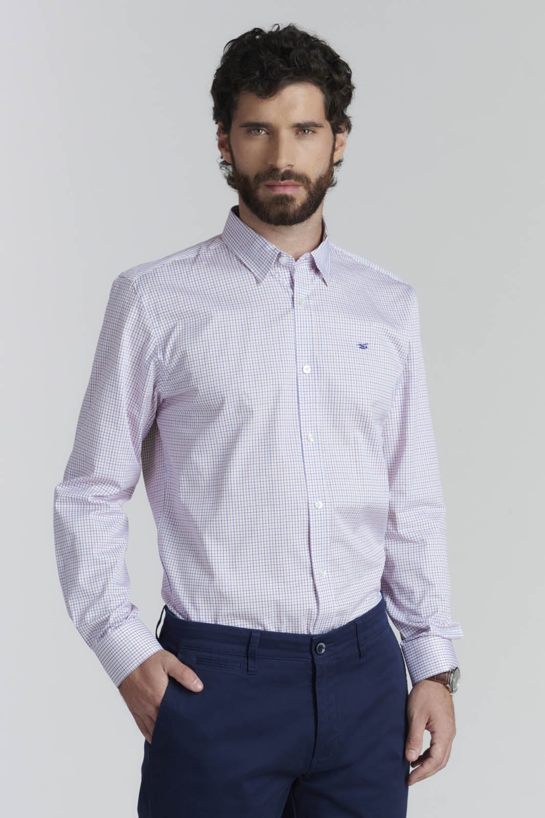 CAMISA BOSTON SMART CASUAL CAMEL - 4