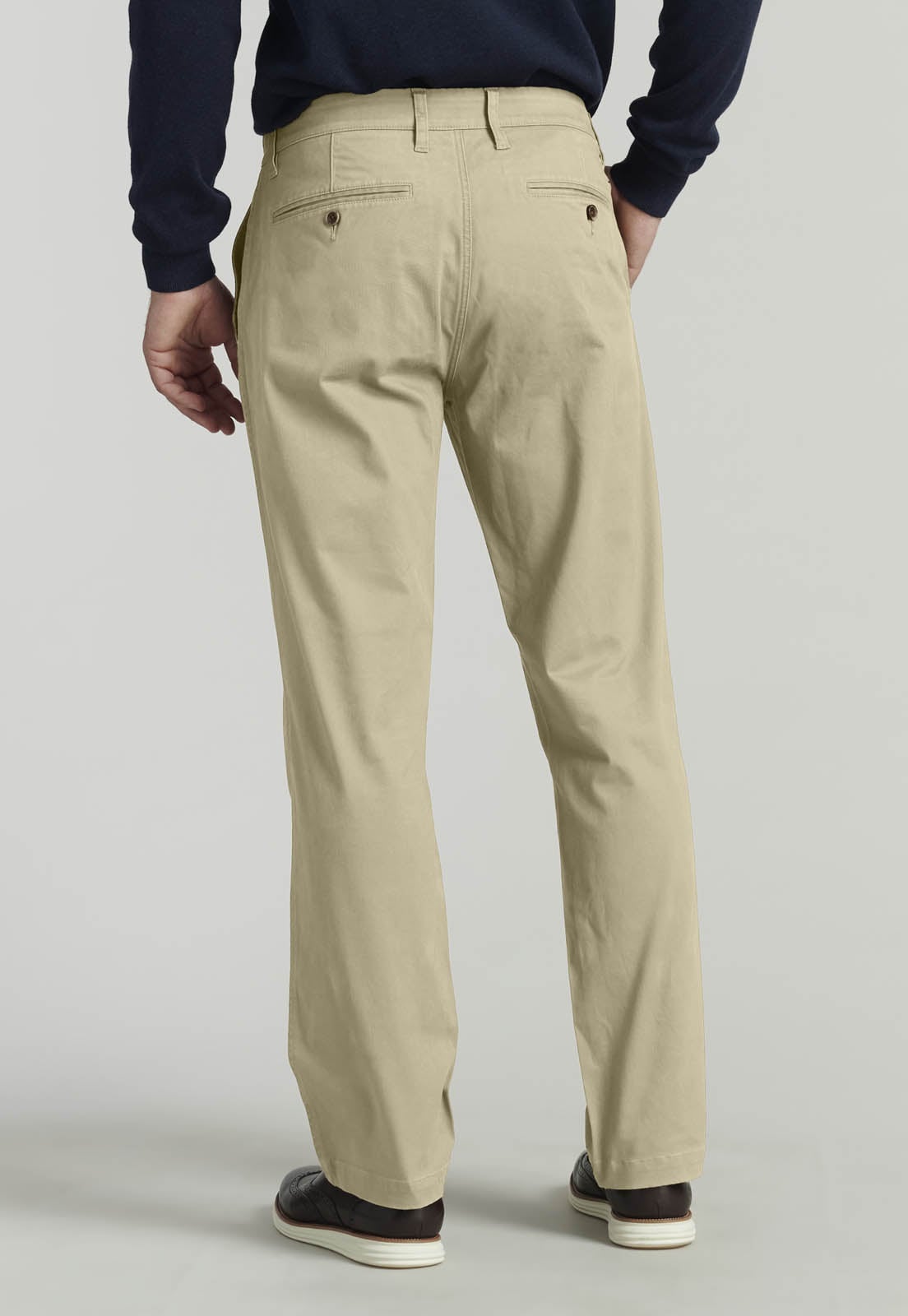 PANTALON TWILL WITHOUT PLEATS L/31 BUSINESS KHAKI - 4