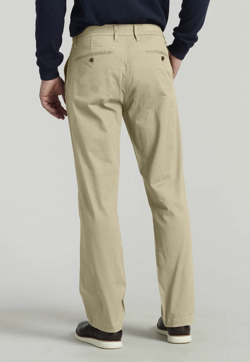 PANTALON TWILL WITHOUT PLEATS L/31 BUSINESS KHAKI - 4