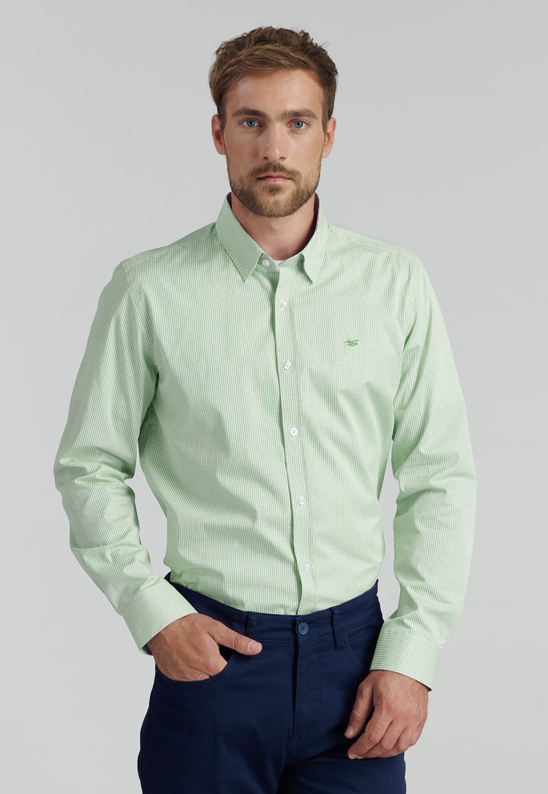 CAMISA BALTIMORE SMART CASUAL GREEN - 1