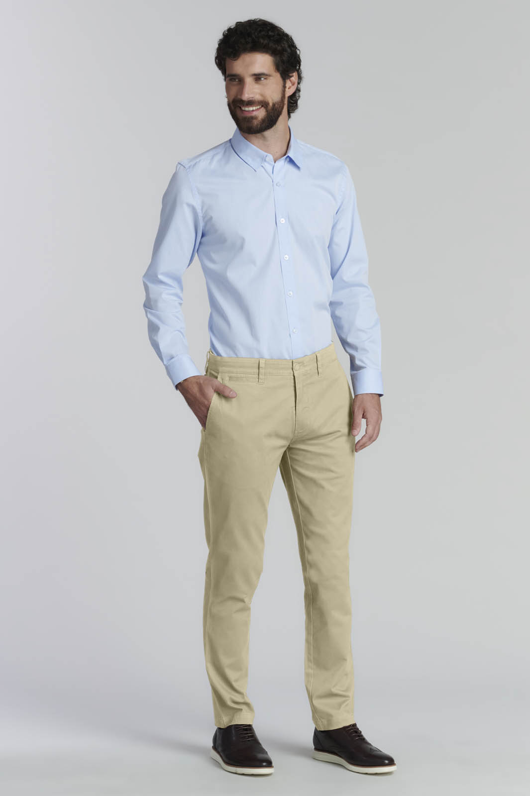 PANTALON TWILL SLIM /33 BUSINESS KHAKI - 2
