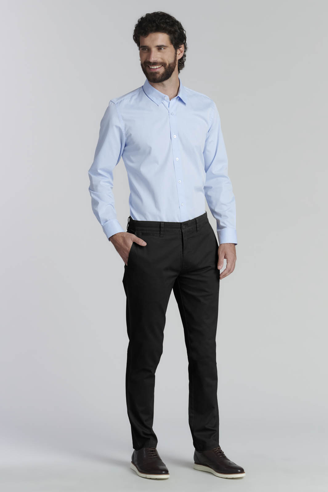 PANTALON TWILL SLIM /33 BUSINESS BLACK - 2