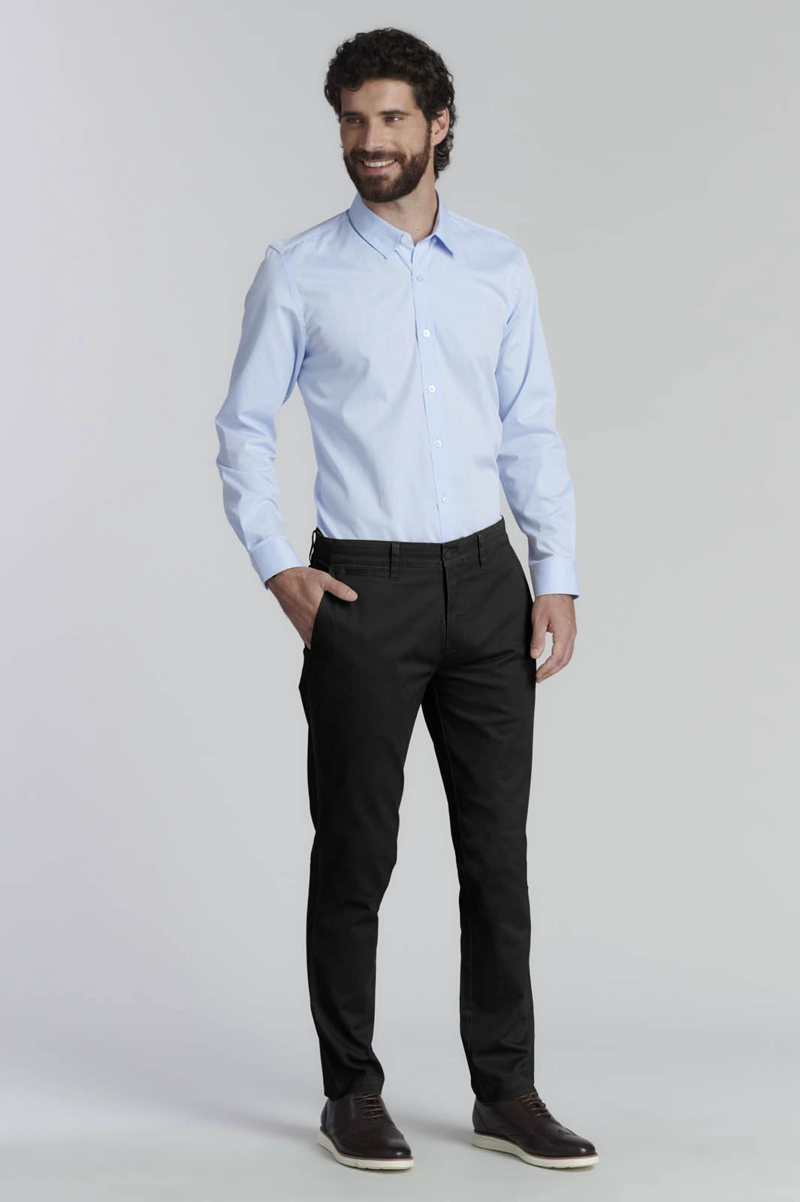 PANTALON TWILL SLIM /33 BUSINESS BLACK - 2