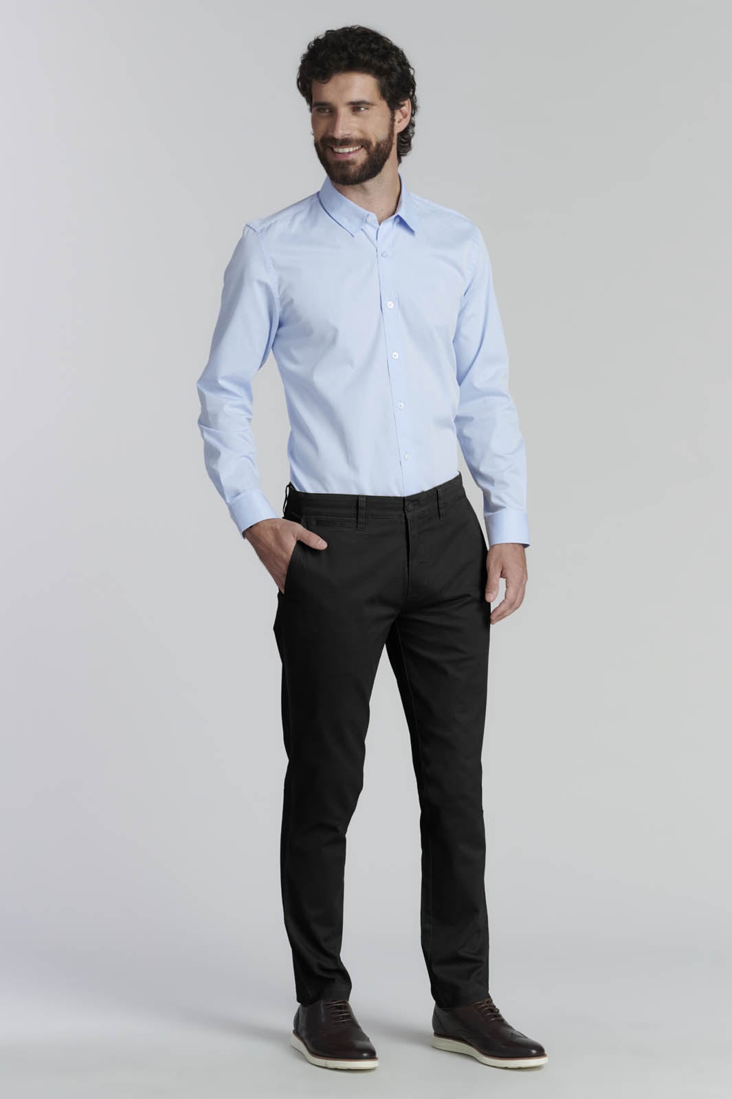 PANTALON TWILL SLIM /33 BUSINESS BLACK - 2