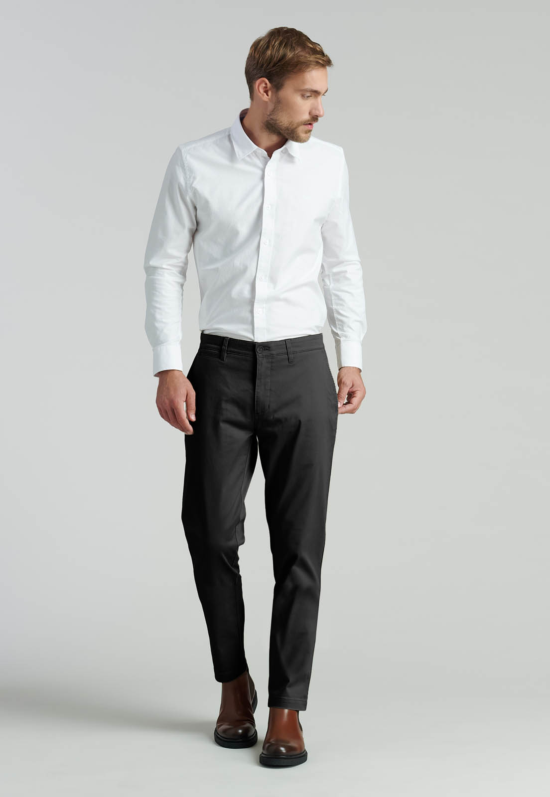 PANTALON TWILL SLIM /31 BUSINESS BLACK - 2