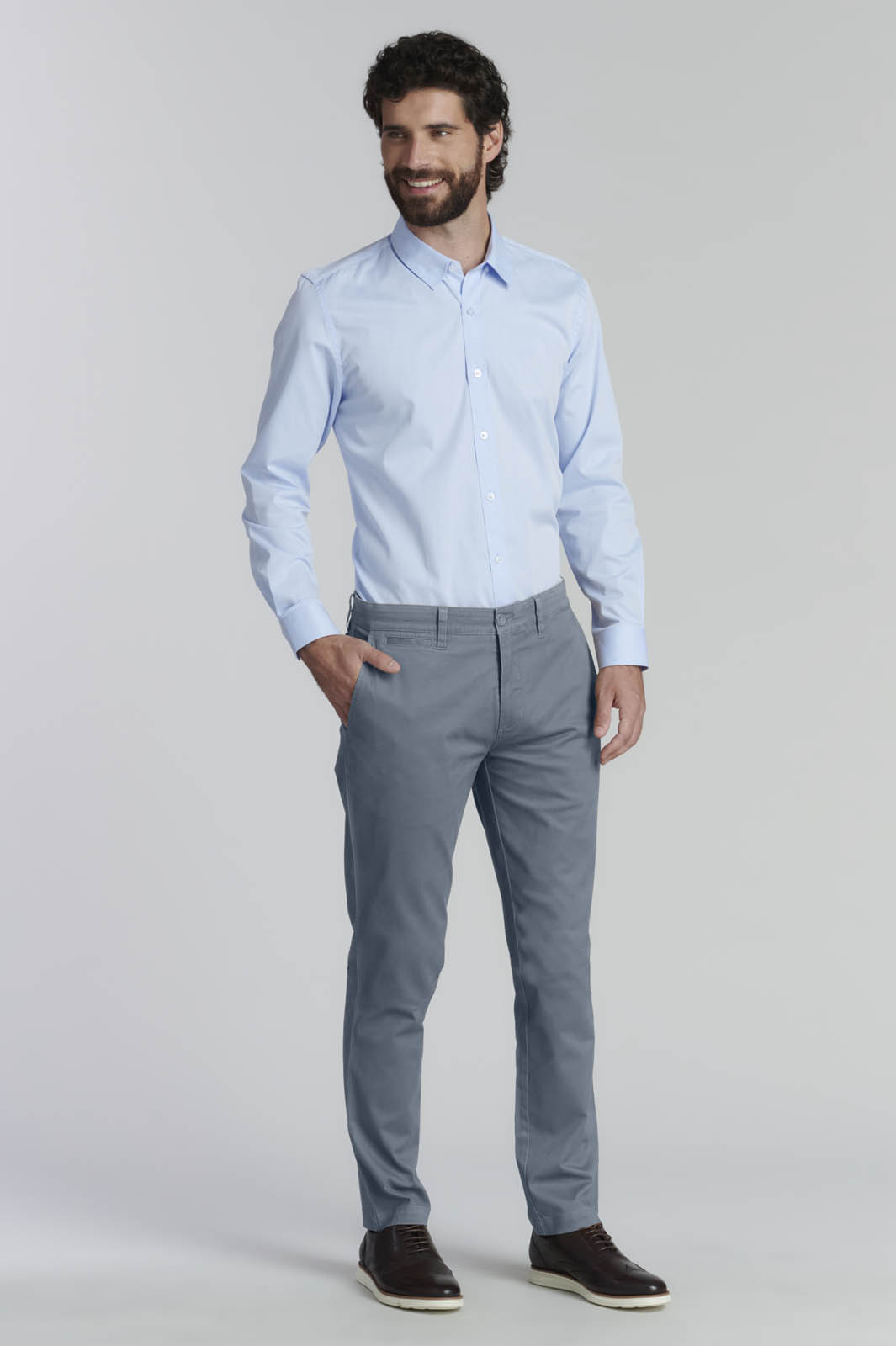 PANTALON TWILL SLIM /33 BUSINESS METAL - 2