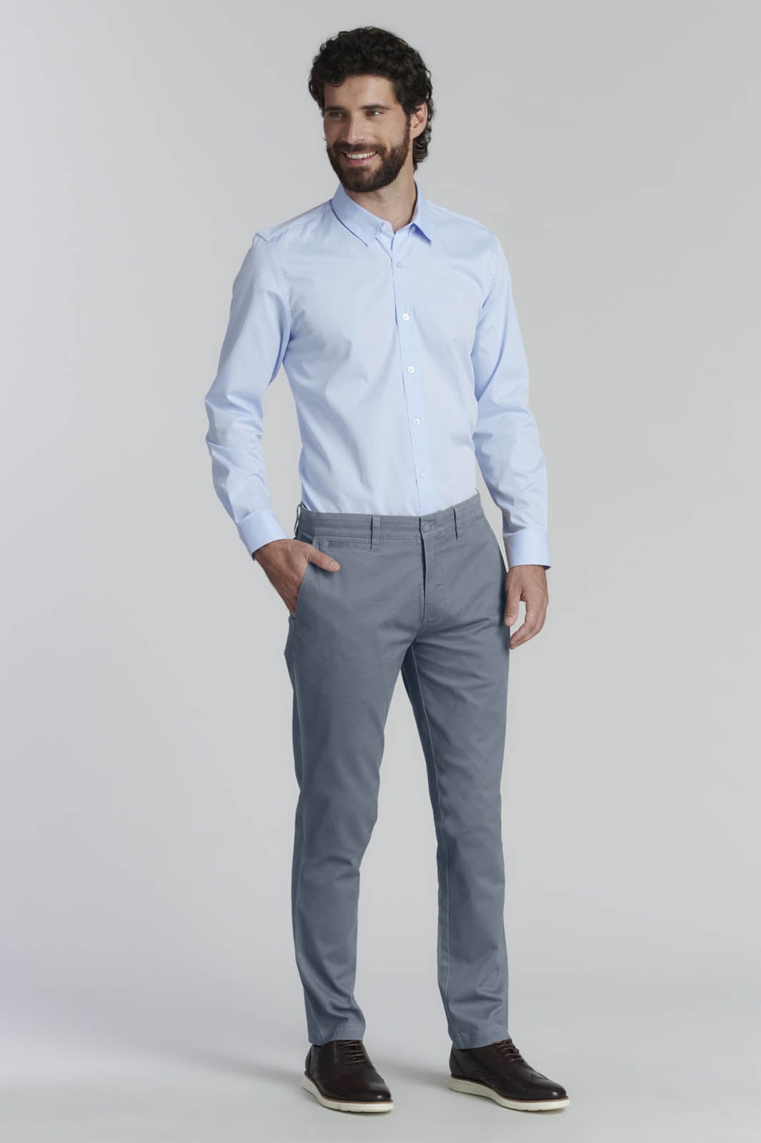 PANTALON TWILL SLIM /33 BUSINESS METAL - 2