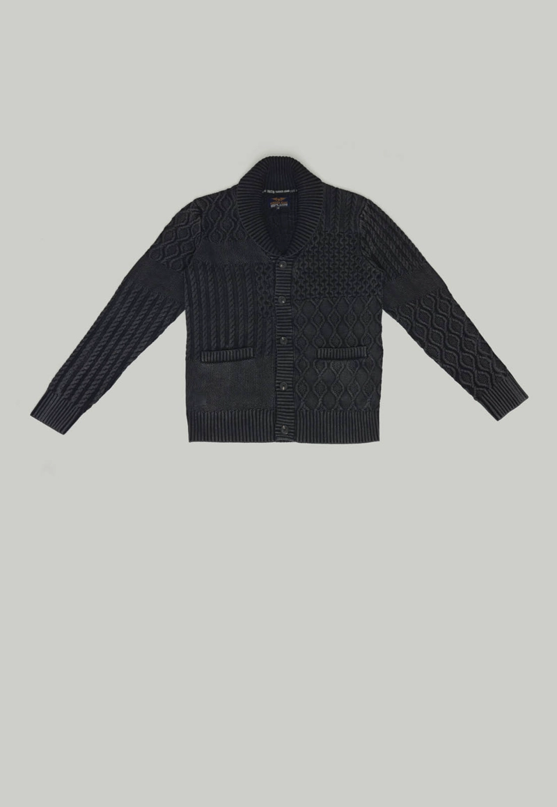 CARDIGAN NORFOLK FR GRAPHITE - 1