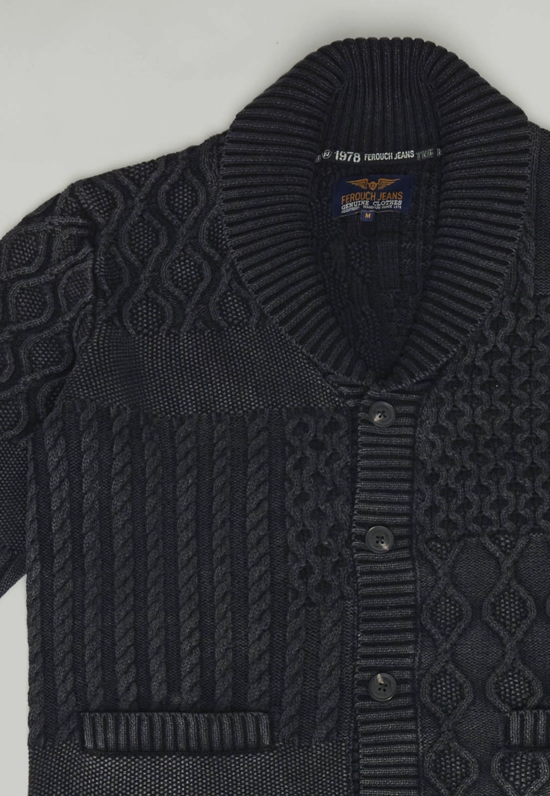 CARDIGAN NORFOLK FR GRAPHITE - 2