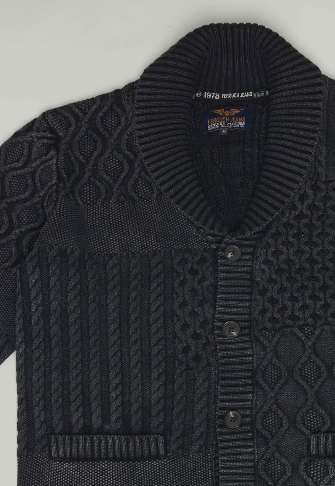 CARDIGAN NORFOLK FR GRAPHITE - 2