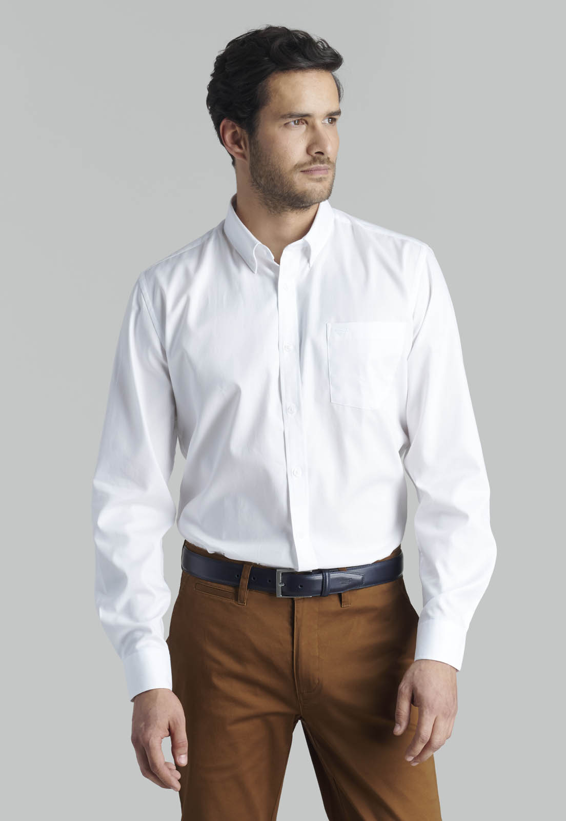 CAMISA OXFORD SMART CASUAL WHITE - 1
