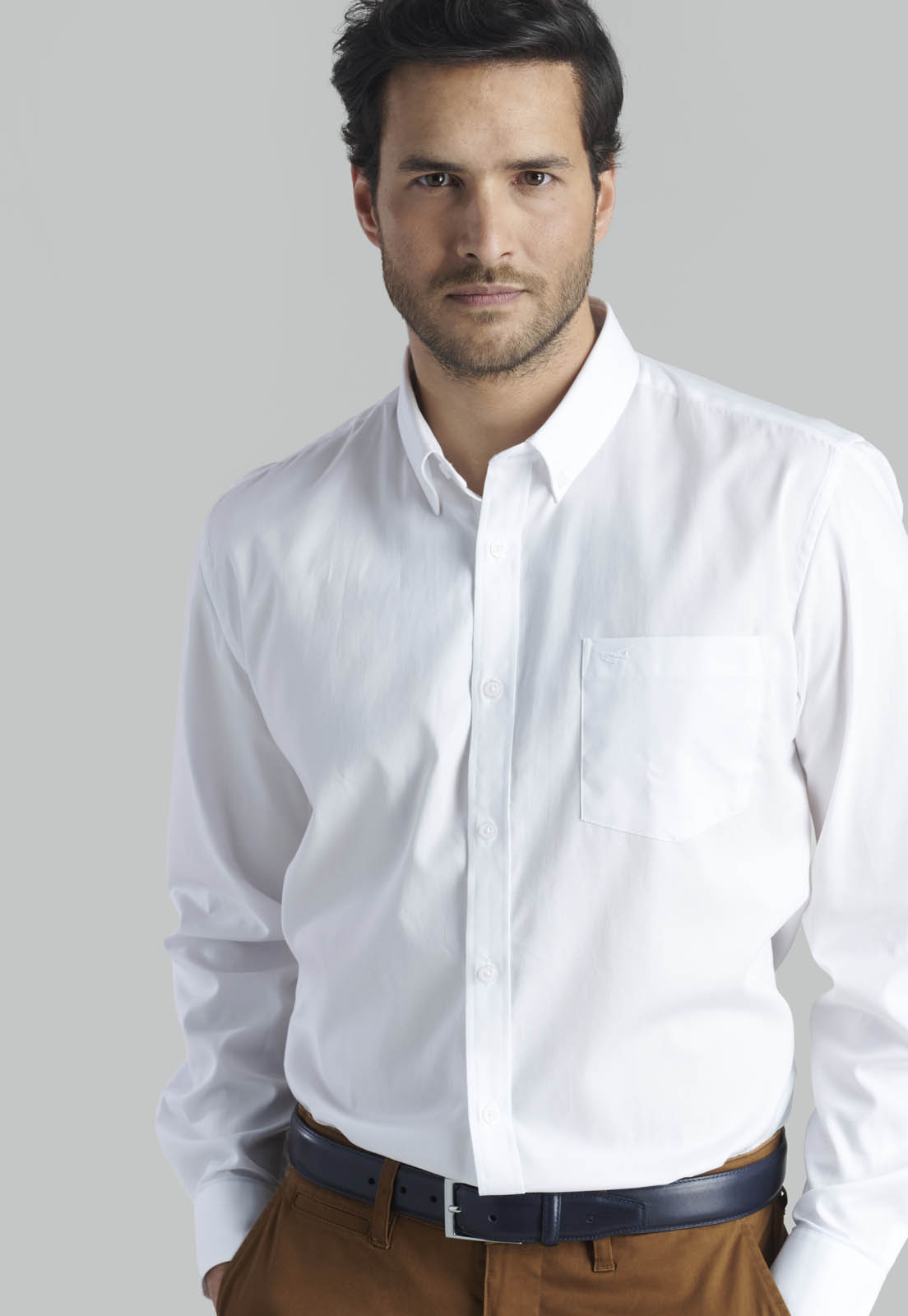 CAMISA OXFORD SMART CASUAL WHITE - 3