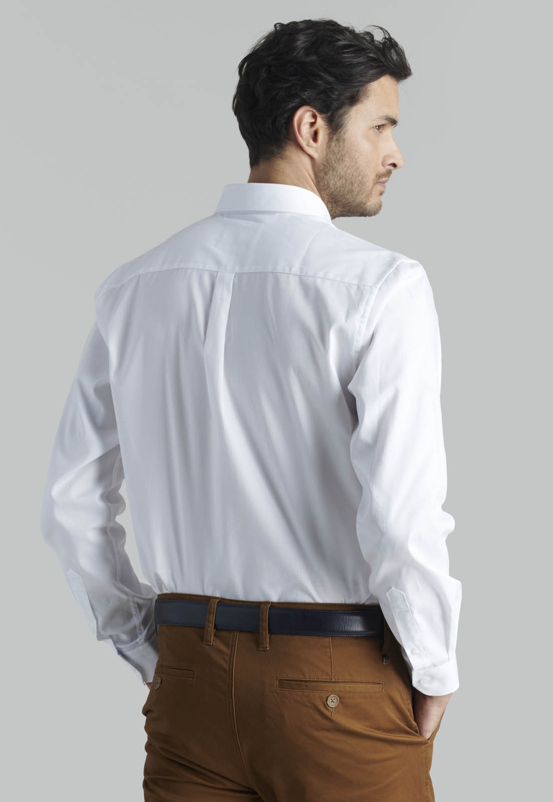 CAMISA OXFORD SMART CASUAL WHITE - 4