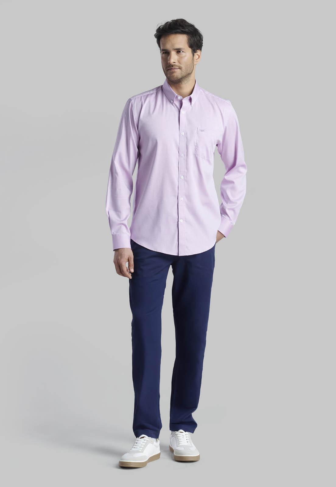 CAMISA OXFORD SMART CASUAL VIOLET - 2
