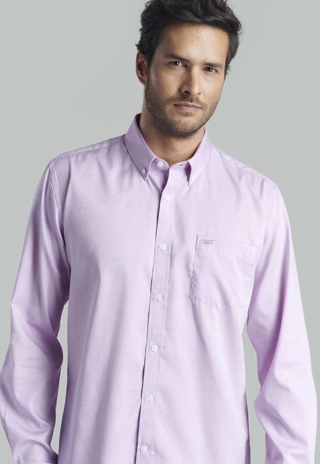 CAMISA OXFORD SMART CASUAL VIOLET - 3