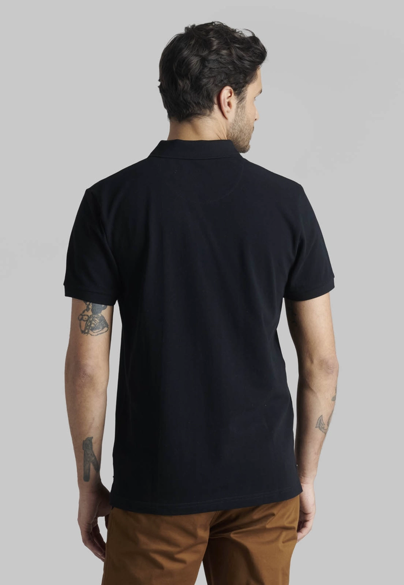 POLERA PIQUE BASICA BLACK - 4