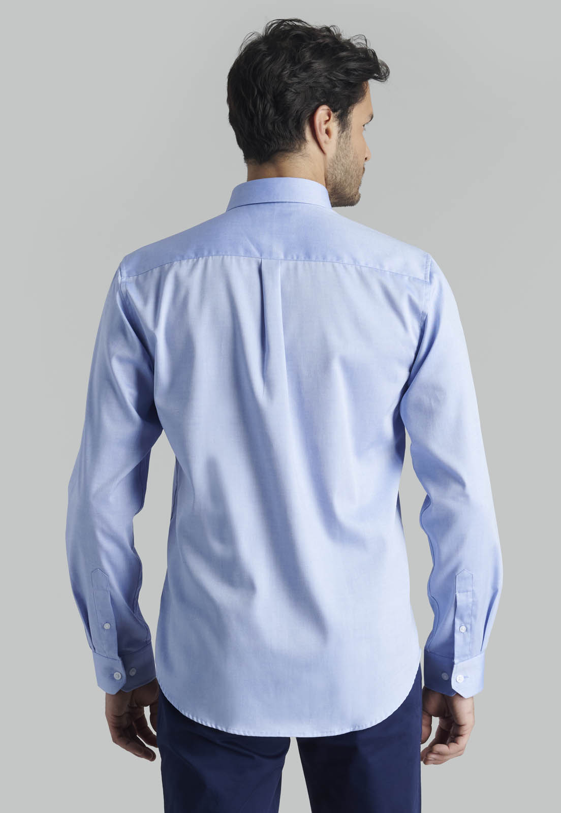 CAMISA OXFORD SMART CASUAL BLUE - 4
