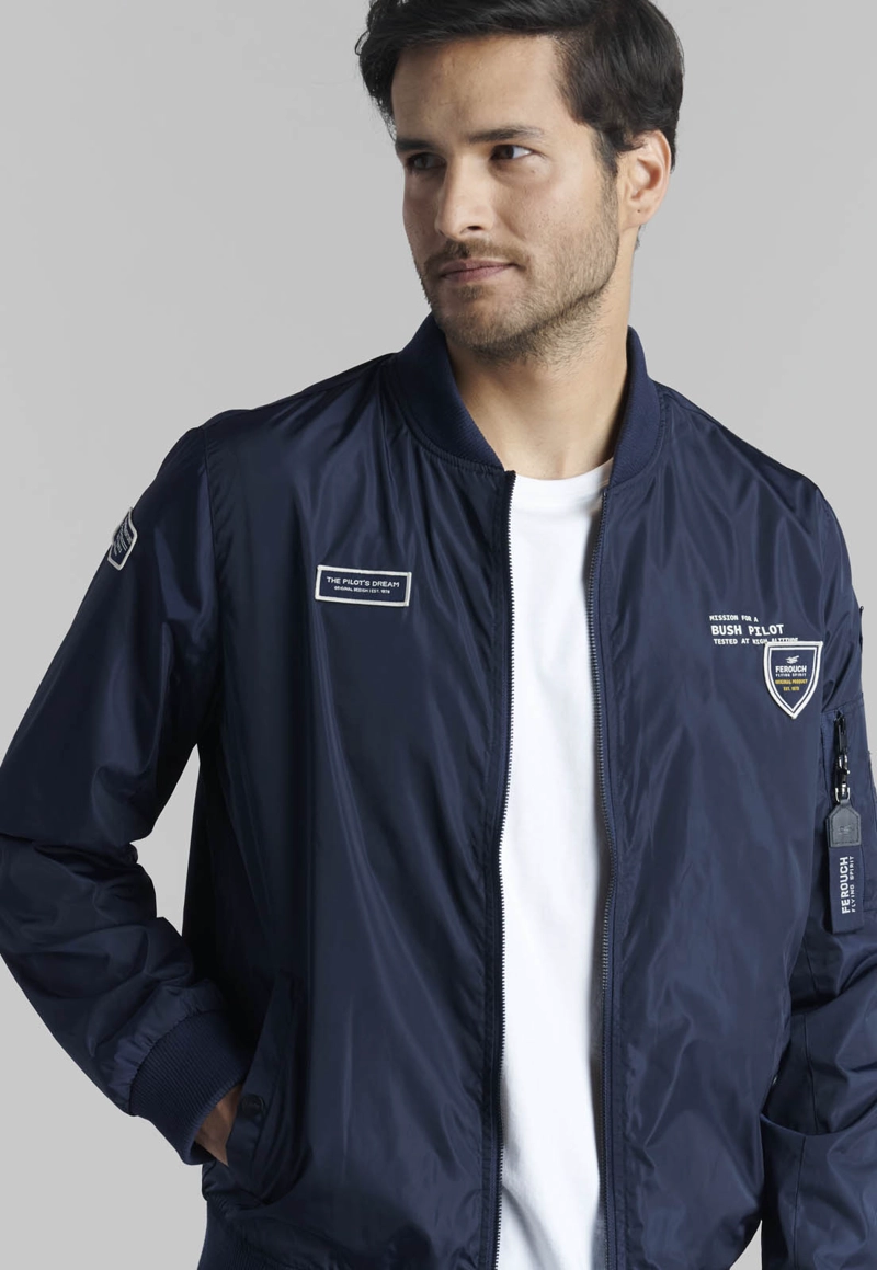 CHAQUETA HOMBRE FEROUCH PILOT SPORT NAVY - 3