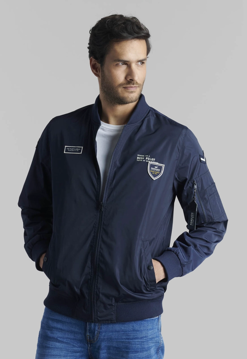 CHAQUETA HOMBRE FEROUCH PILOT SPORT NAVY - 5