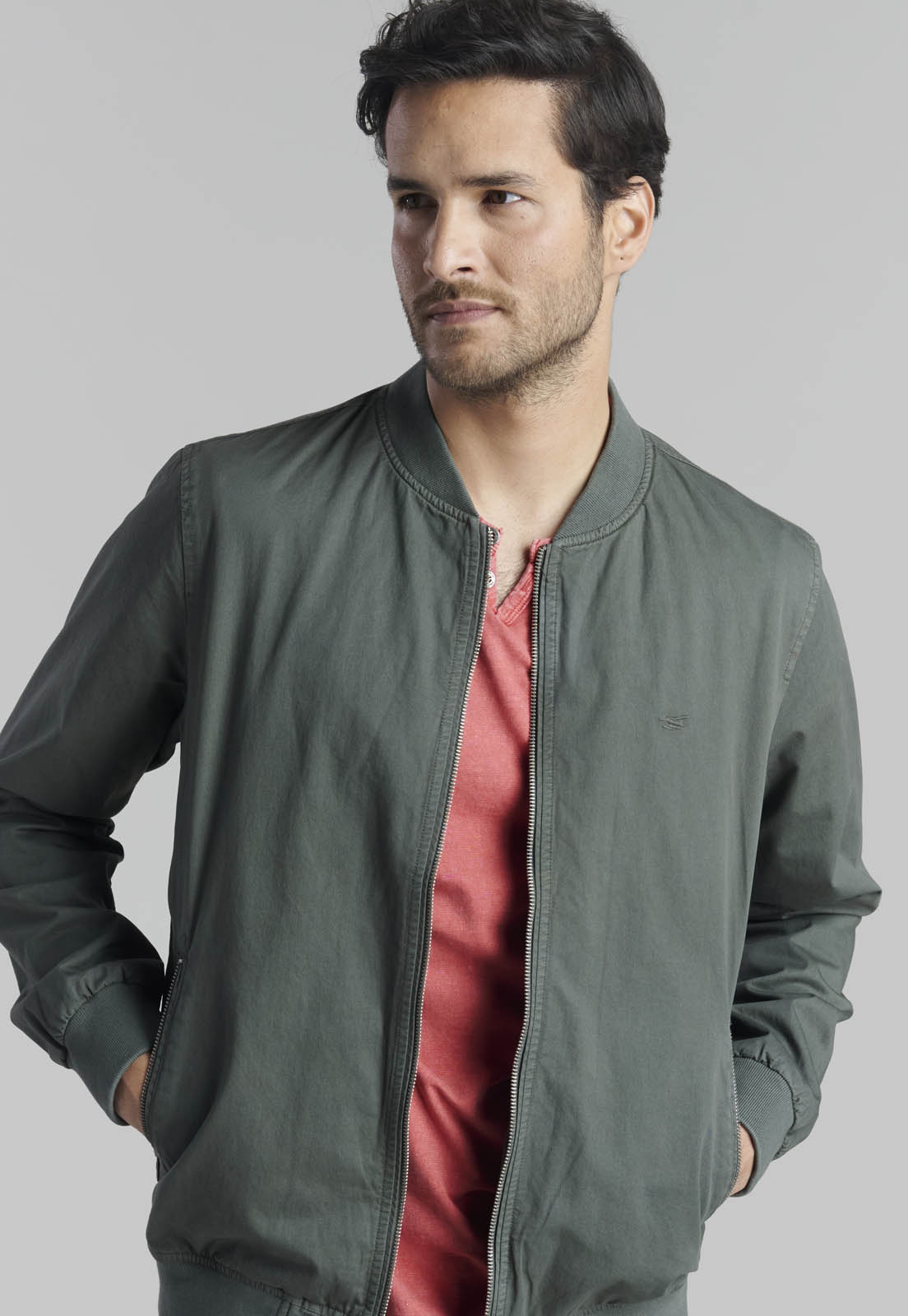 CHAQUETA BOMBER SPORT GREY - 3
