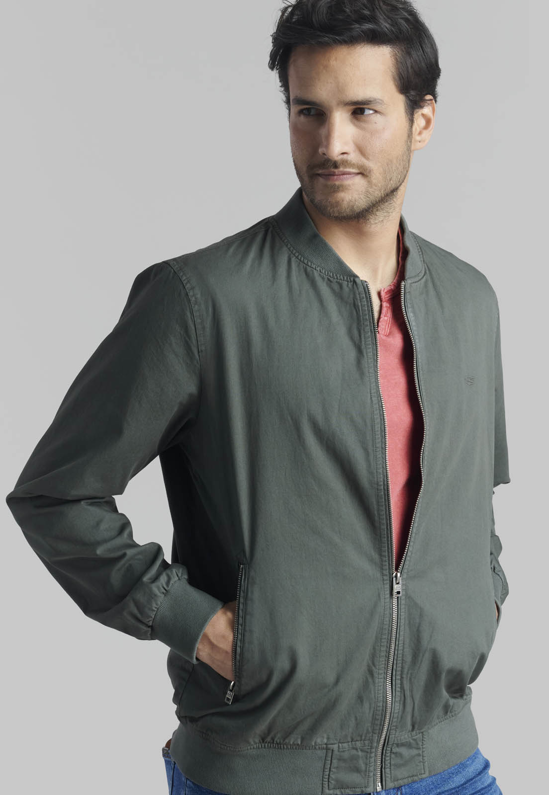 CHAQUETA BOMBER SPORT GREY - 5