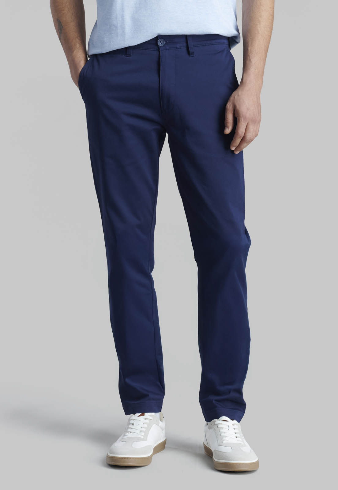 PANTALON TWILL SLIM /33 DK.BLUE - 1