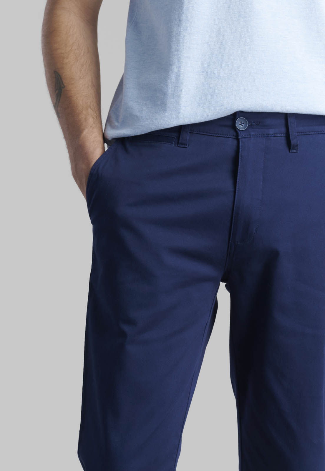 PANTALON TWILL SLIM /33 DK.BLUE - 3