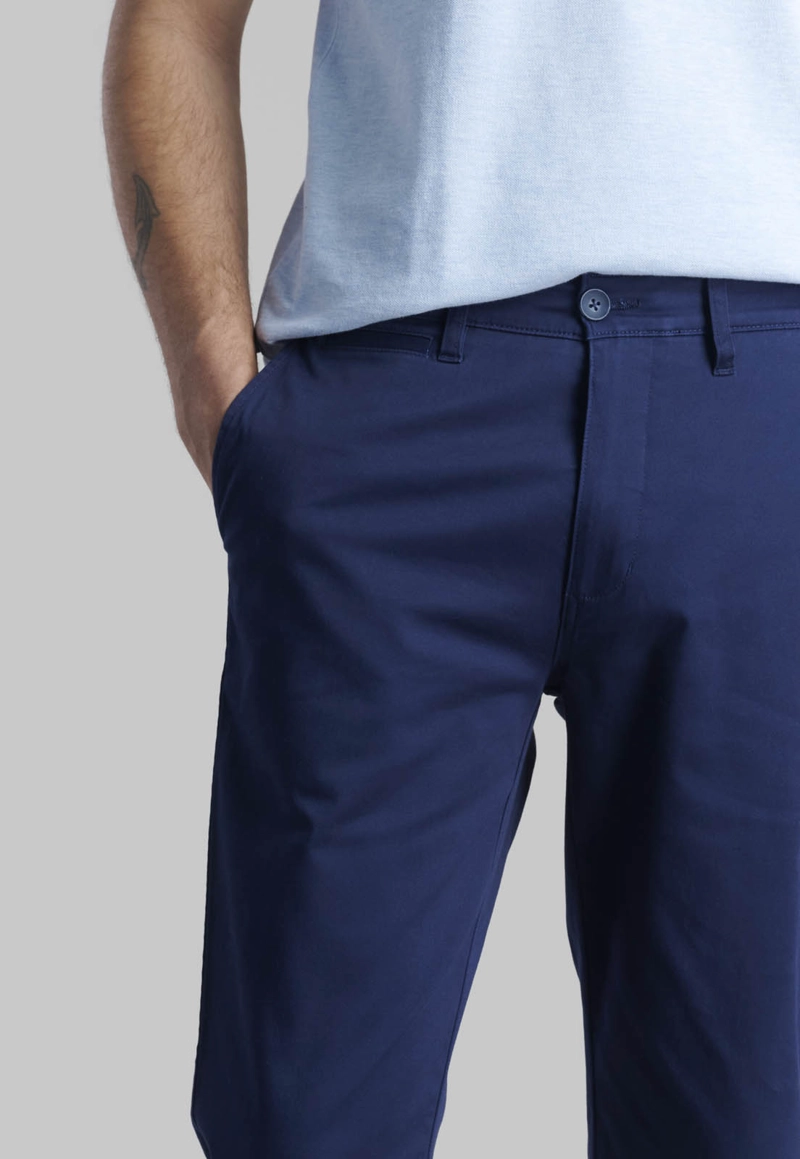 PANTALON TWILL SLIM /33 DK.BLUE - 3